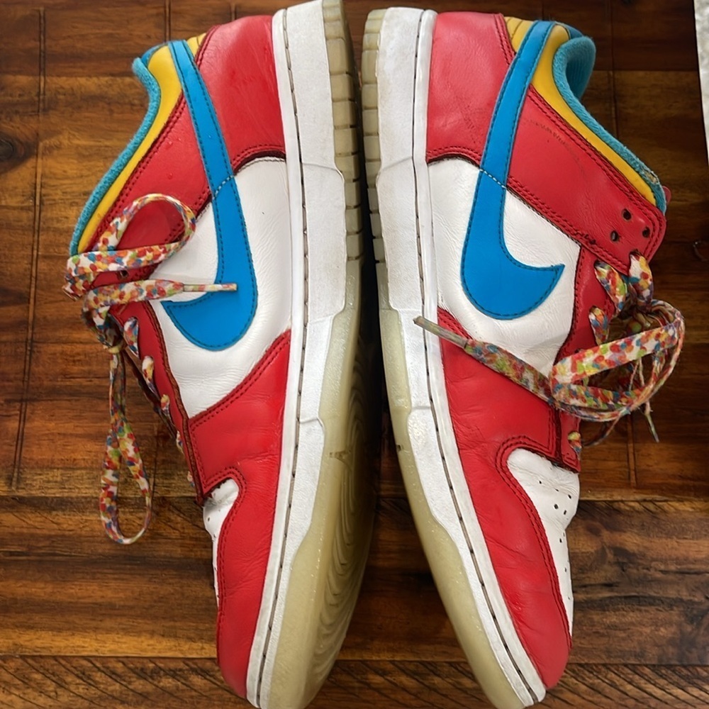 Nike Dunk Low men’s 9.5 QS LeBron James Fruity Pebbles Sneakers DH8009-600 - Picture 13 of 17